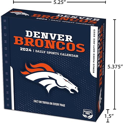 Miniatura 7 de TURNER SPORTS Denver Broncos 2024 - Calendario de caja (24998053037)