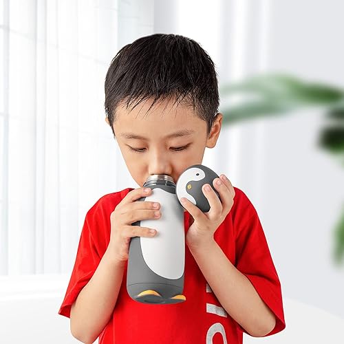 Miniatura 2 de Vaso térmico con diseño de Pingüino vaso al vacío de acero inoxidable para agua té café
