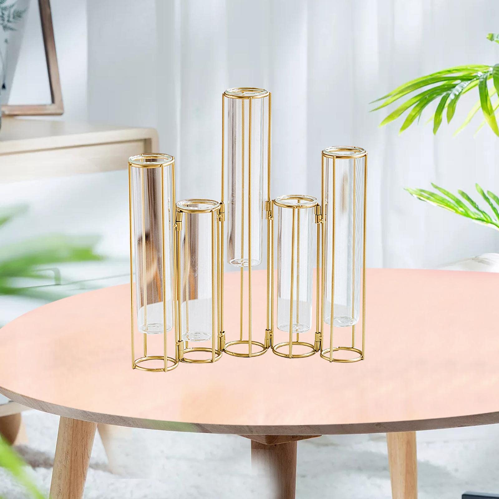 Klappbare Blumenvase, Reagenzglas Blumenvase, Hydroponik Reagenzglasvase, Dekoration