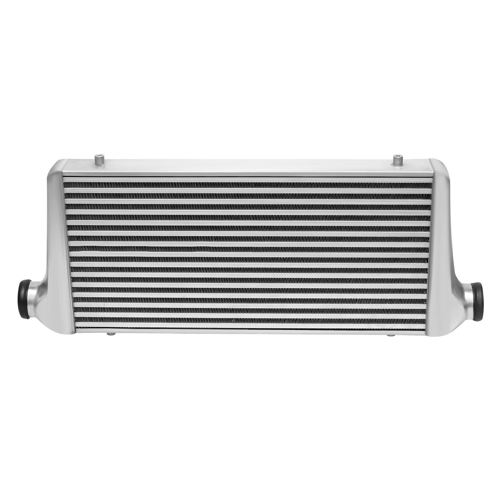 Universal Aluminum Intercooler Front Mount Intercooler Aluminum Intercooler 2.5" Inlet & Outlet Direct Replacement for All Cars Too-yota B-WW-M A-uu-di HOONNDA Maa-zda Silver (31x12x3" 2.5")