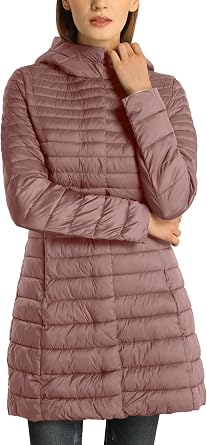 Bellivera Womens Quilted Lightweight Puffer Jacket, Winter Coats for Women Long Padded Bubble Coat