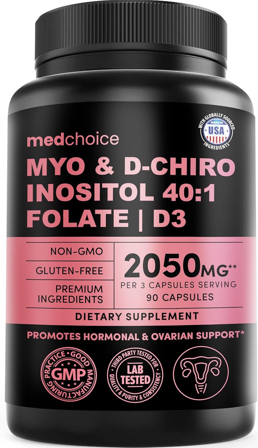 Myo-Inositol & D Chiro Inositol Capsules with Folate, Vitamin D3