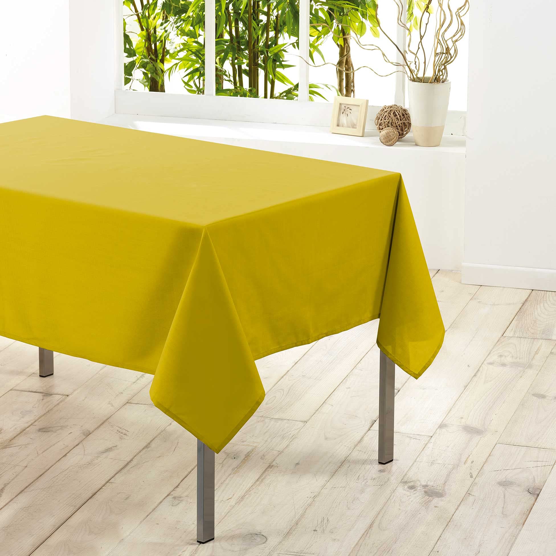 Douceur d'Intérieur Essentiel Rectangular Tablecloth 140 x 200 cm Honey