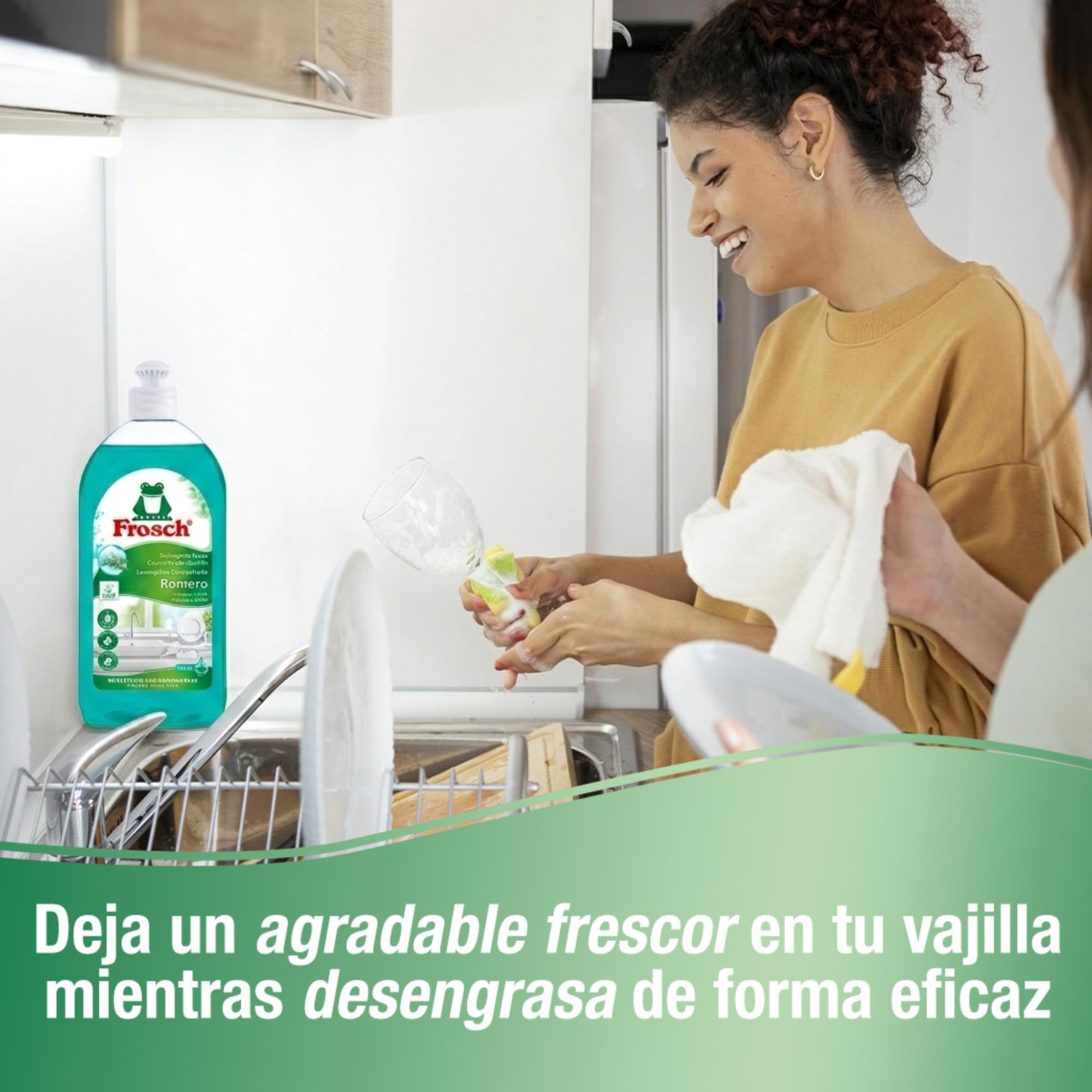 Frosch Lavavajillas a Mano Líquido Concentrado Ecológico Romero 500ml