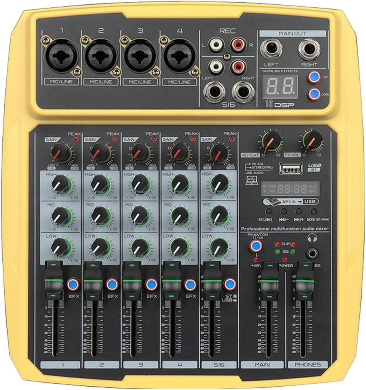 Amazon｜Professional o Mixer 4/6channel Mixer Outdoor Conference o USB