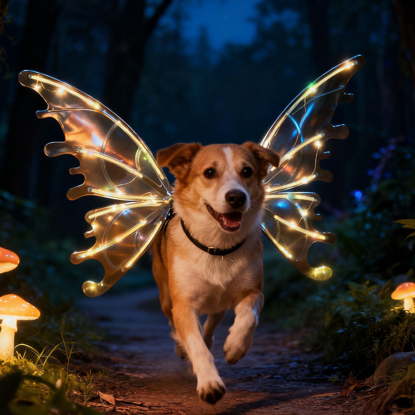 Light up Fairy Wings for Dogs, Butterfly Costume for Dogs, Christmas Cosplay Puppy, Dress Your Dog Like Butterfly, Parade Photo Props