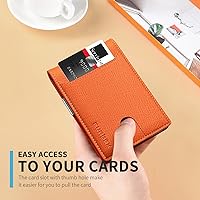 Vista 71 de RUNBOX - Carteras delgadas para hombre, cartera de piel con pinza para el dinero, cartera de bolsillo frontal con bloqueo RFID, tarjetero Negro