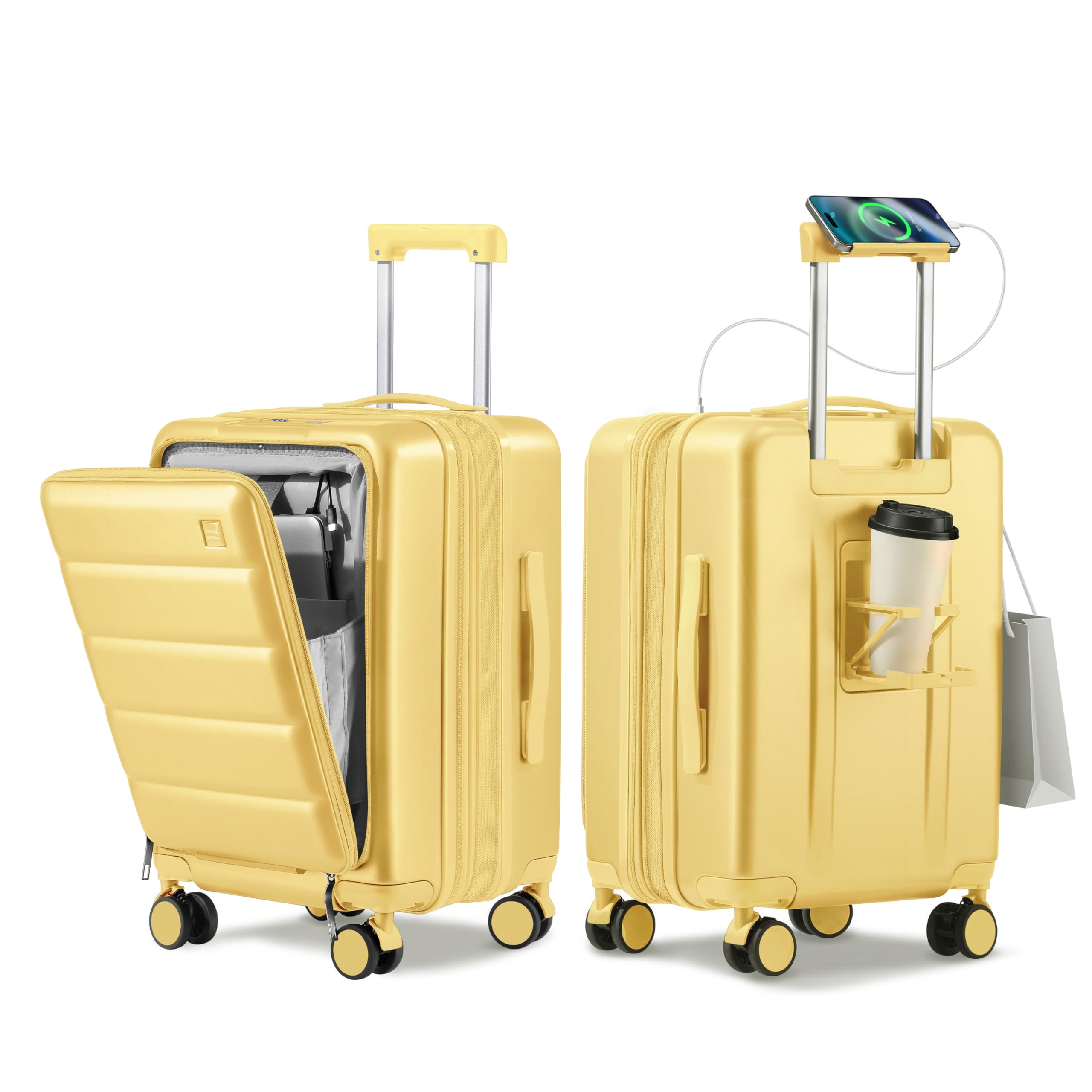 ISLAND ELEPHANT Expandable Carry-On in Banana Yellow