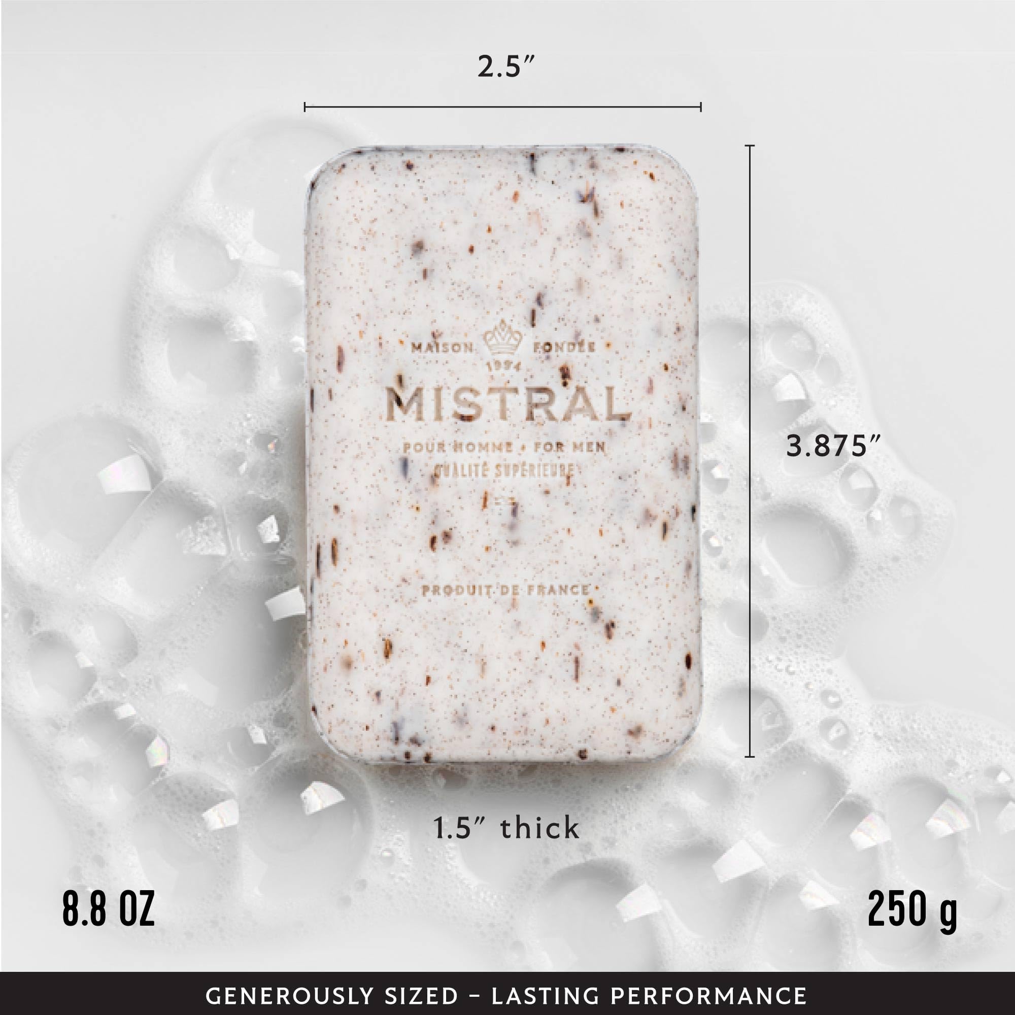 Mistral Men's Luxury Triple-Milled Bar Soap