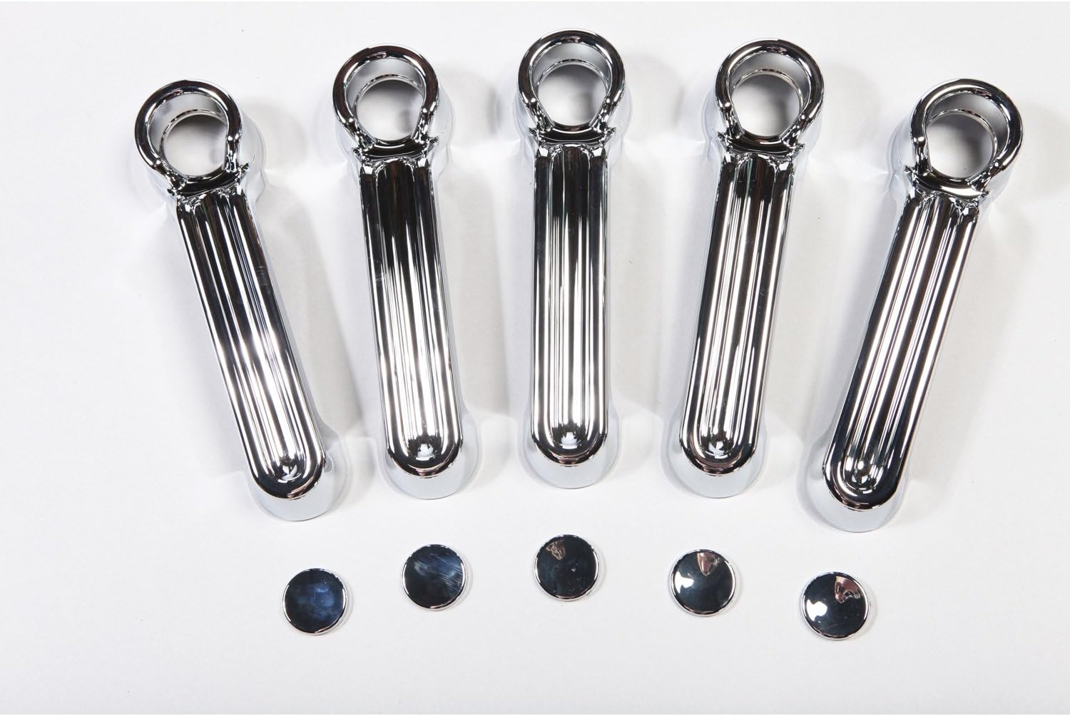 Rugged Ridge | Door Handle Cover Kit, Chrome | 13311.12 | Fits 2007-2018 Jeep Wrangler JKU 4-Door