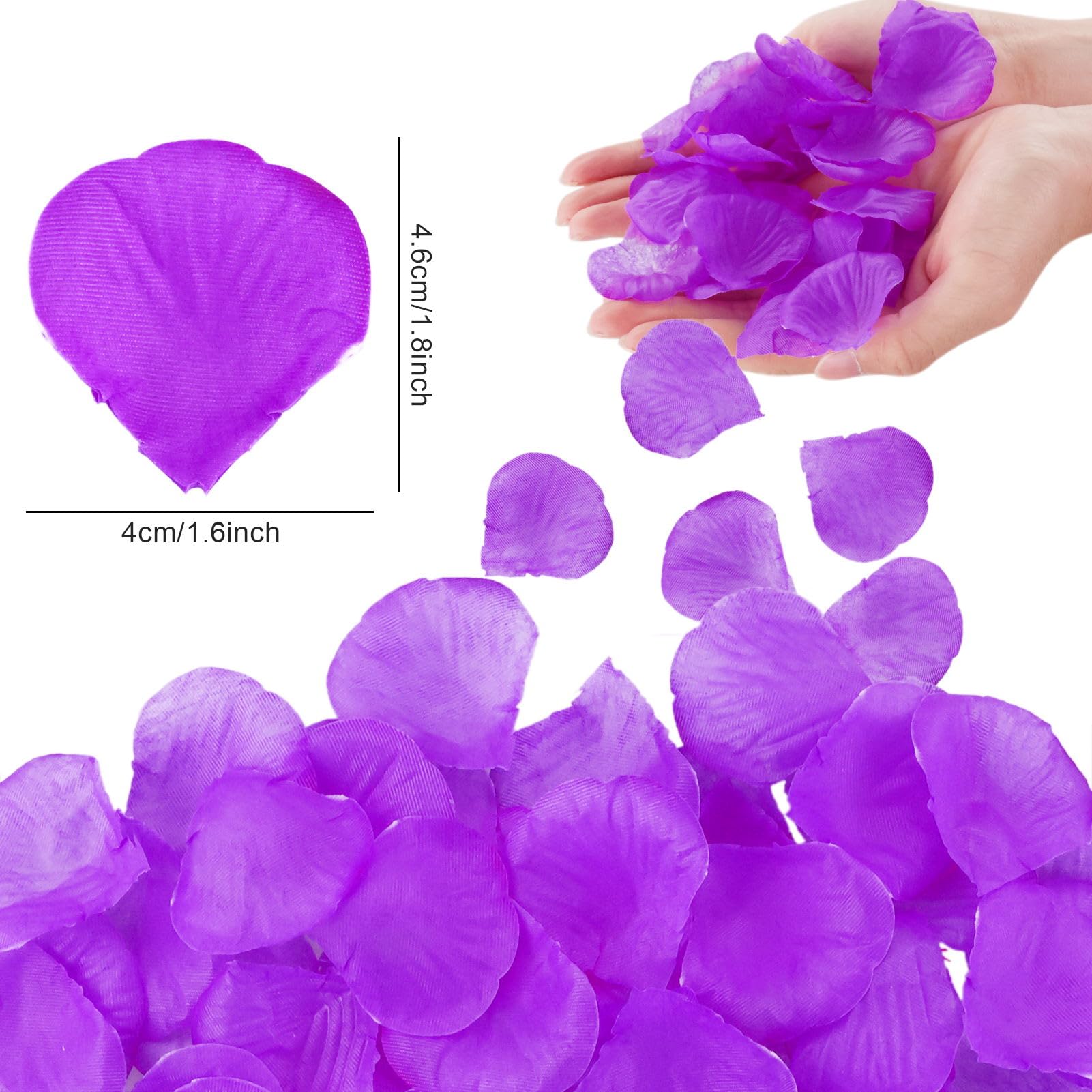 3 000 Pétales De Rose Artificiels Rouges Pour Décoration De Table, De