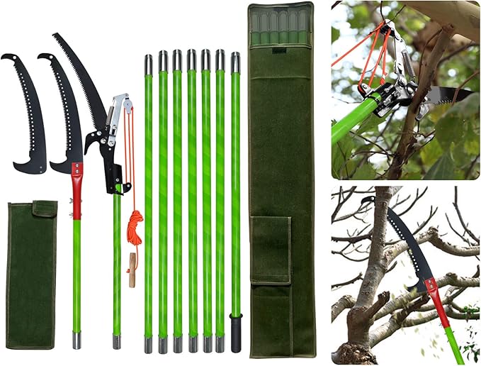 Shaledig Pole Saws for Tree Trimming, 26Feet Manual