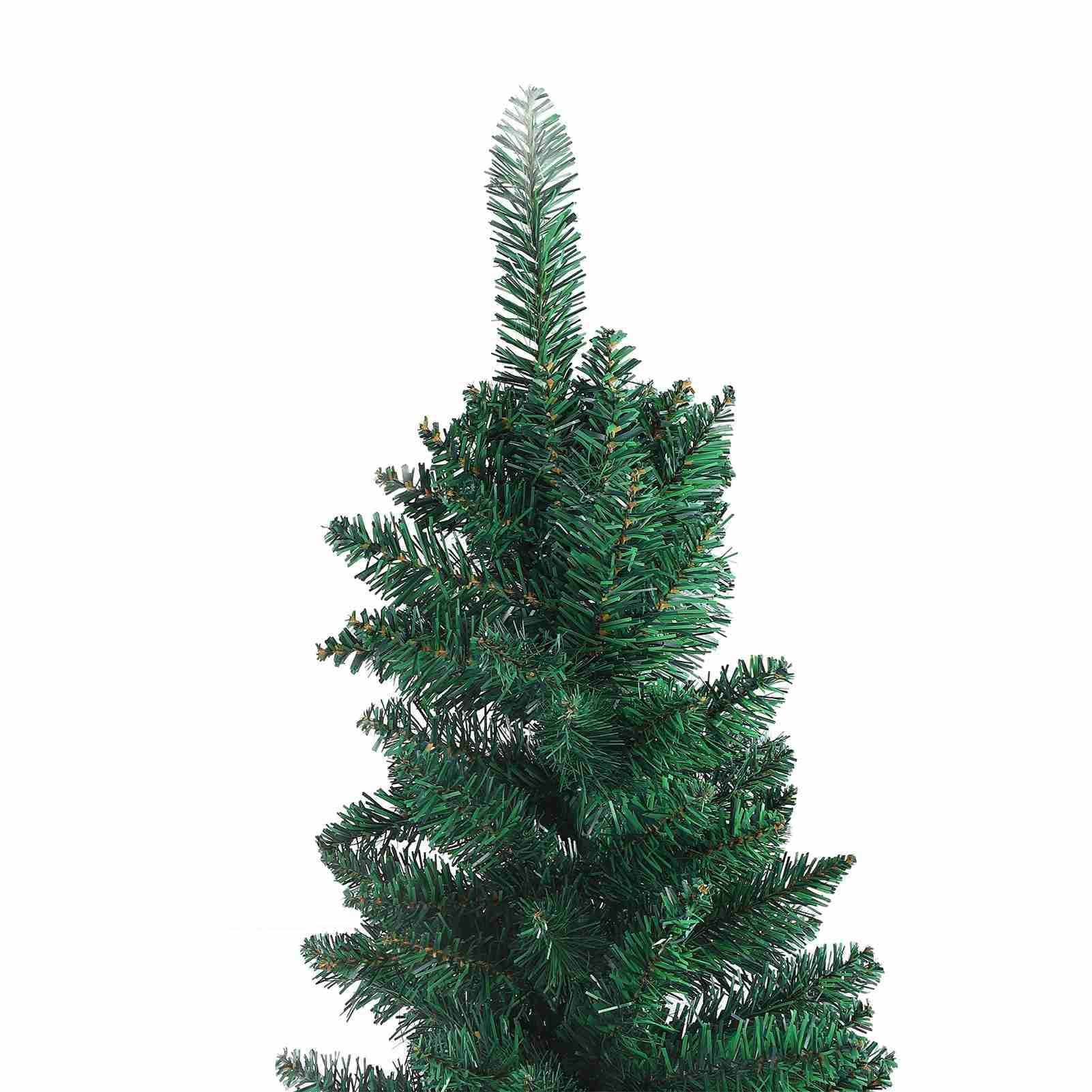 Künstlicher Weihnachtsbaum, PVC-Bleistift-Weihnachtsbaum, Schmal, Grün, Weihnachtskiefer, Realistisches Laub, Platzsparendes Design für Ferienhaus, Ecke, Innen- und Außendekoration (H. Ich