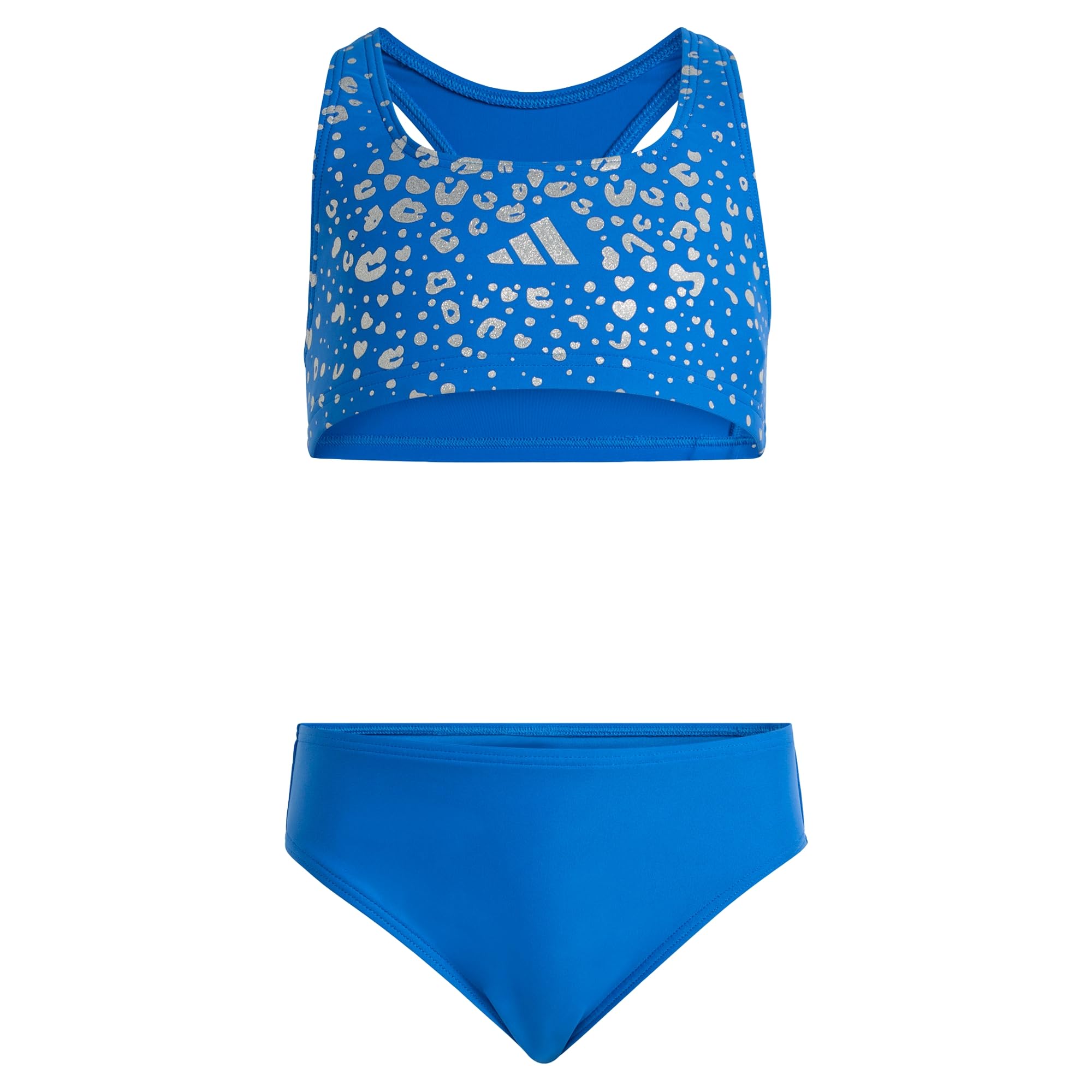adidas Girl's Glitter Bikini Set, Bright Royal, 9-10 Years