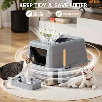 FRETONBA XXL Macskavécé Rozsdamentes Acél, 26L Nagy Kapacitás, Fedeles, Pedálos, Szűrővel 6