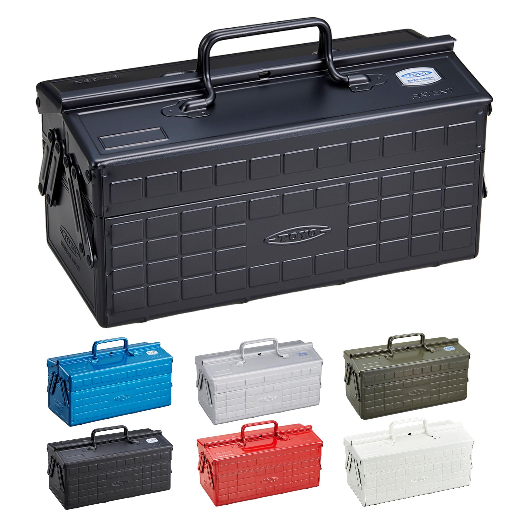 Amazon.co.jp: 東洋スチール(TOYO) 2段式スチール製工具箱 ST-350 