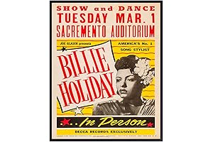 Billie Holiday Wall Art - Black History Decor