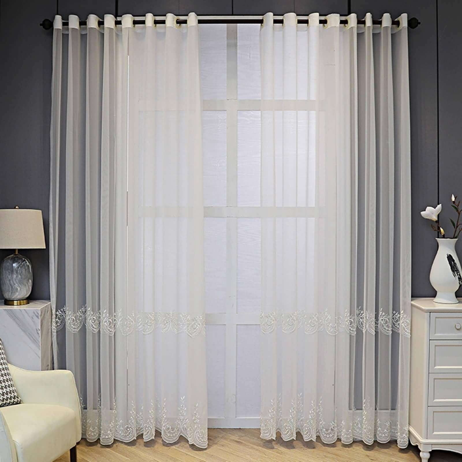 Rideaux de chambre transparents pour un patio lumineux et préservé
