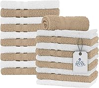 Vista 45 de DAN RIVER Paquete de 6 toallas de mano de alta calidad (16 x 28 pulgadas), 100% algodón, ultra suaves, ligeras, altamente absorbentes, para baño