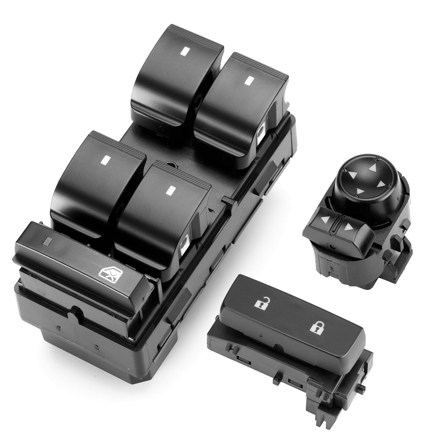 Power Window Switch Driver Side & Door Lock Switch & Mirror Button for 2007-2014 Chevy Silverado GMC Sierra 1500 2500 HD 3500 HD, Window Control Button Replacement 20945129 22883768 15804093