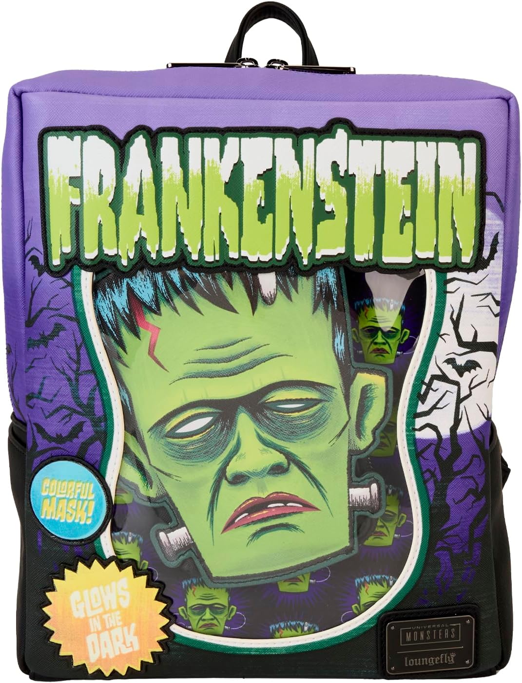 Loungefly Universal Monsters Frankenstein Neon Mask Mini