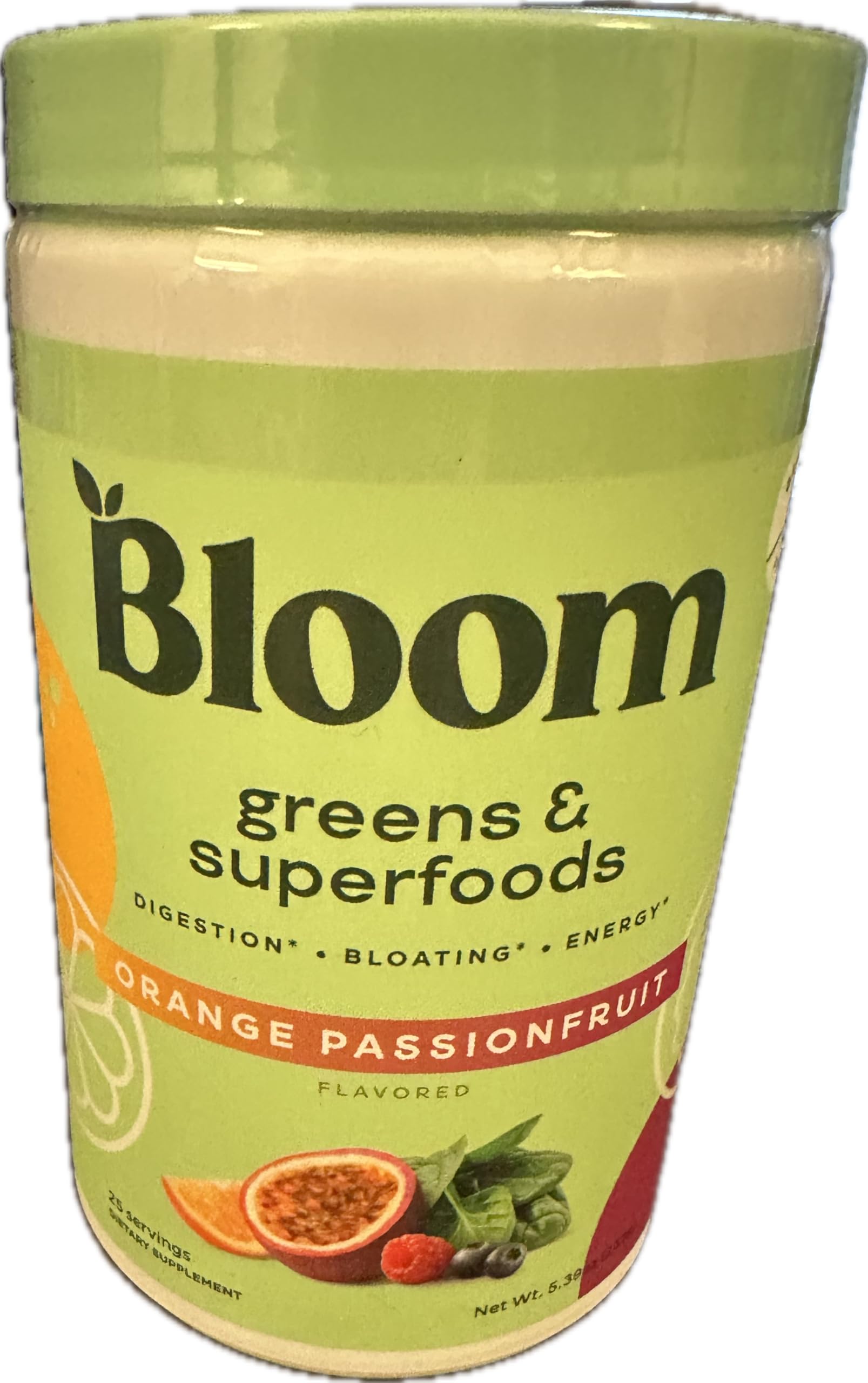 Bloom Greens and Superfoods Powder - (25 Servings) Probiotics for Digestive Health & Bloating Relief for Women, Digestive Enzymes Superfoods Gut Health (Pack of 1, Kiwi Strawberry)