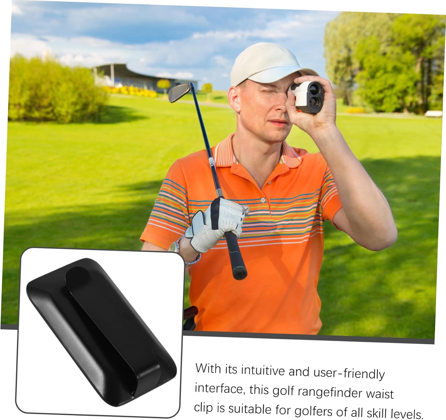 Golf Waist Clip Clamp for Essential Accessory for Golfers Fits Levels Material for Easy Use