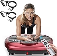Vista 13 de Vibration Plate Exercise Machine - Whole Body Workout Vibration Platform Lymphatic Drainage Machine for Weight Loss Home Fitness with Resistance