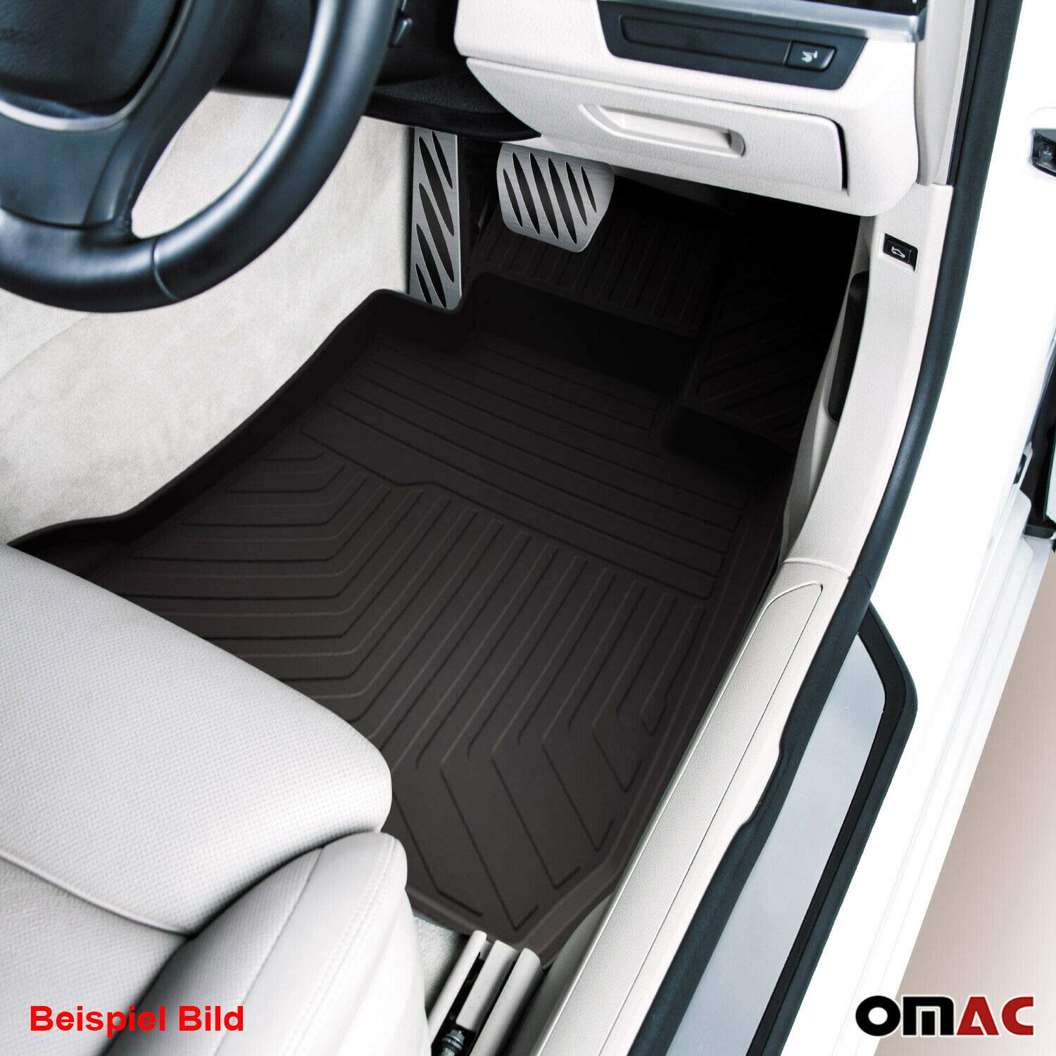 Dywaniki 3D Dywaniki Samochodowe Dywaniki Gumowe Pasujące do Hyundai ix35 2009-2015 Guma Czarny 4X