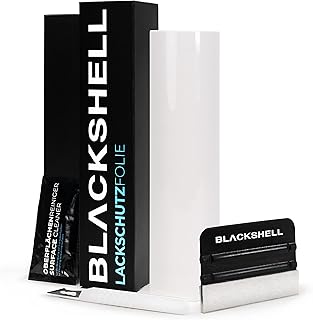 Blackshell® Universal Lackschutzfolie transparent, Folie selbstklebend - universal einsetzbar auf allen glatten Oberflächen - individuelle Größenauswahl
