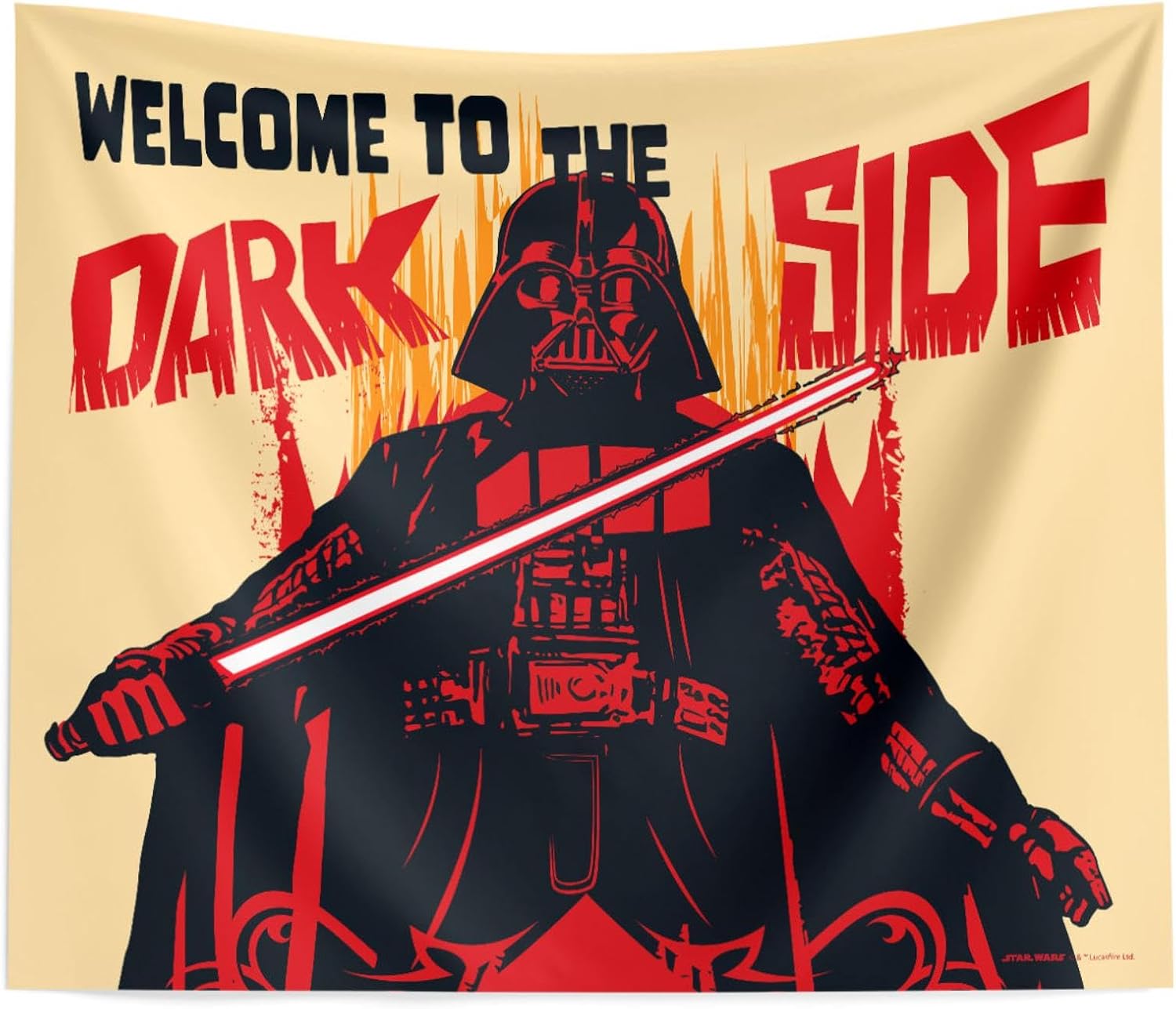 Northwest Star Wars Wall Hanging Tapestry, 34" x 40", Welcome To The Dark Side