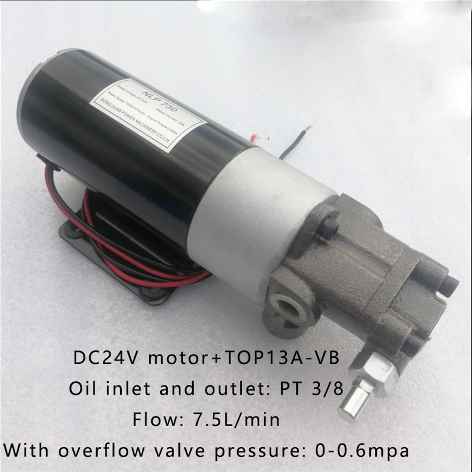 Bomba de Engranajes lubricación Aceite, diésel, eléctrico, CC, 12V, 24V, NLP(Giallo)