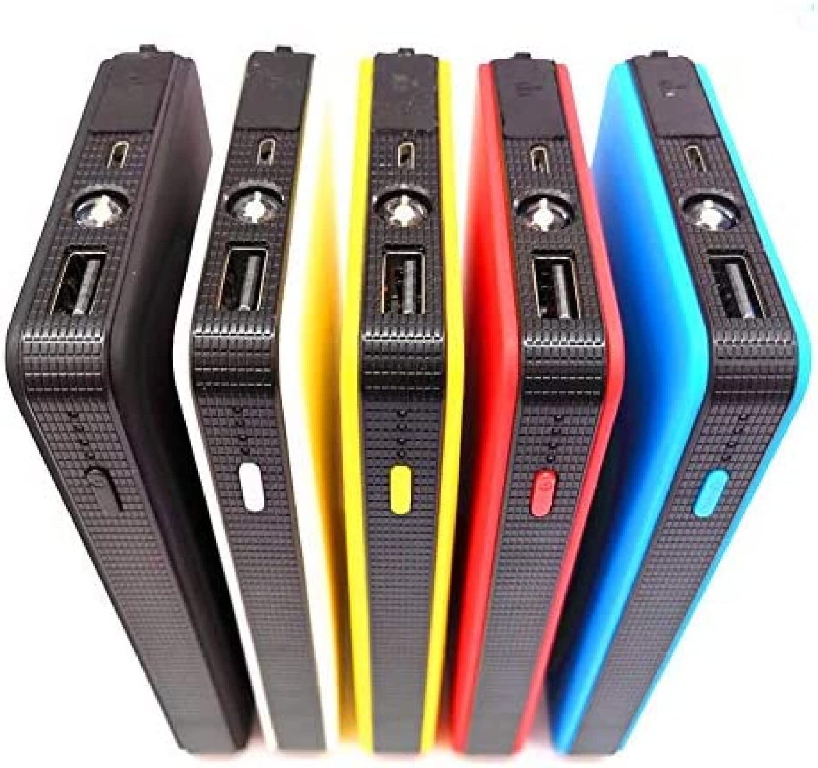 Przenośny Mini Slim 20000mAh Urządzenie Do Uruchamiania Awaryjnego Samochodu Power Bank 12V Silnik Ładowarka Booster Rozrusznik Akumulatora Samochodowego,Czarny,YUYANAIAI