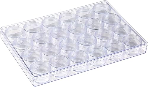 Miniatura 8 de TDOTM 12 rejillas de plástico transparente PS joyería aretes perlas pastillas de costura organizadores botella de almacenamiento (1 unidad)