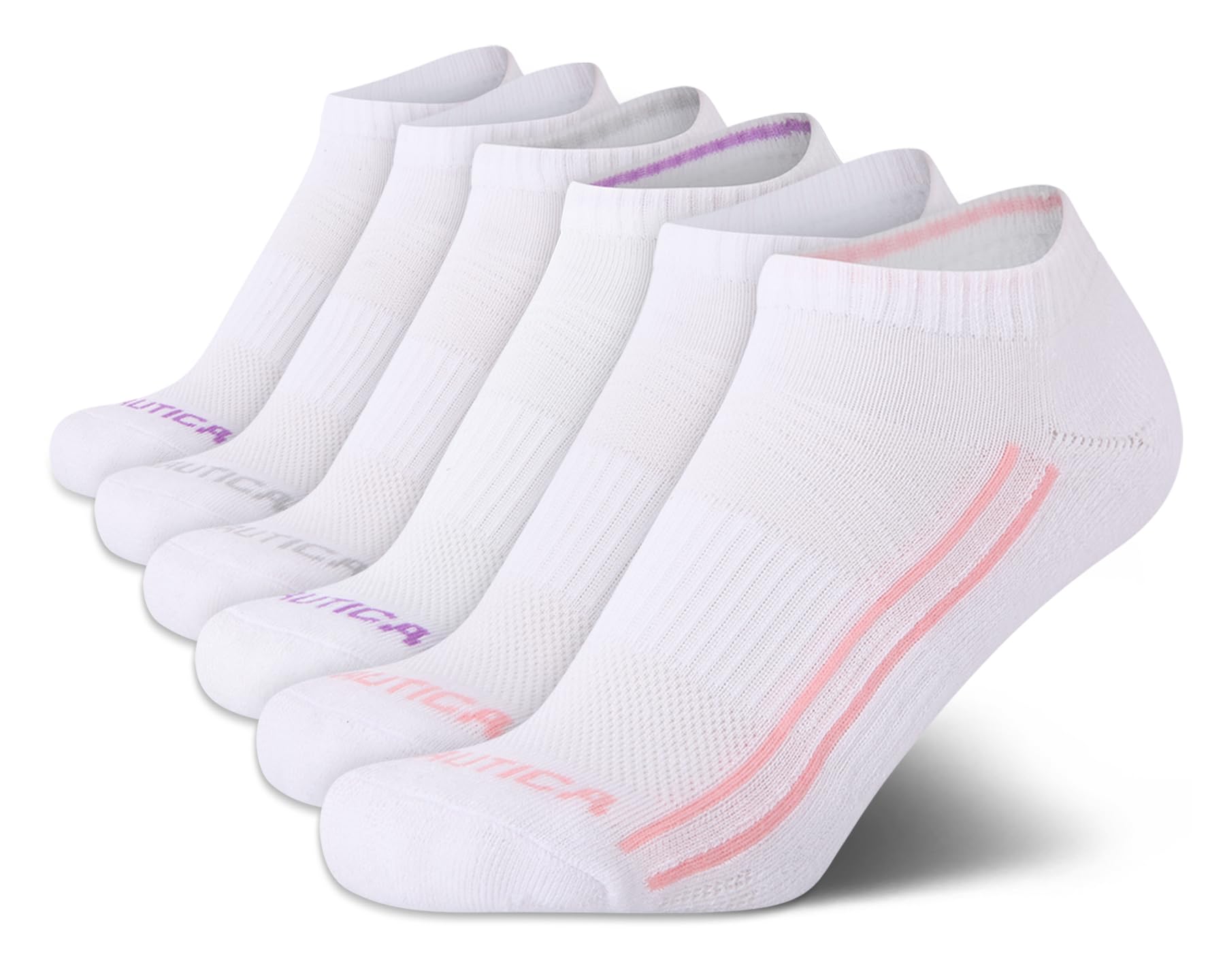 Nautica Womens No Show Athletic Low Cut Socks