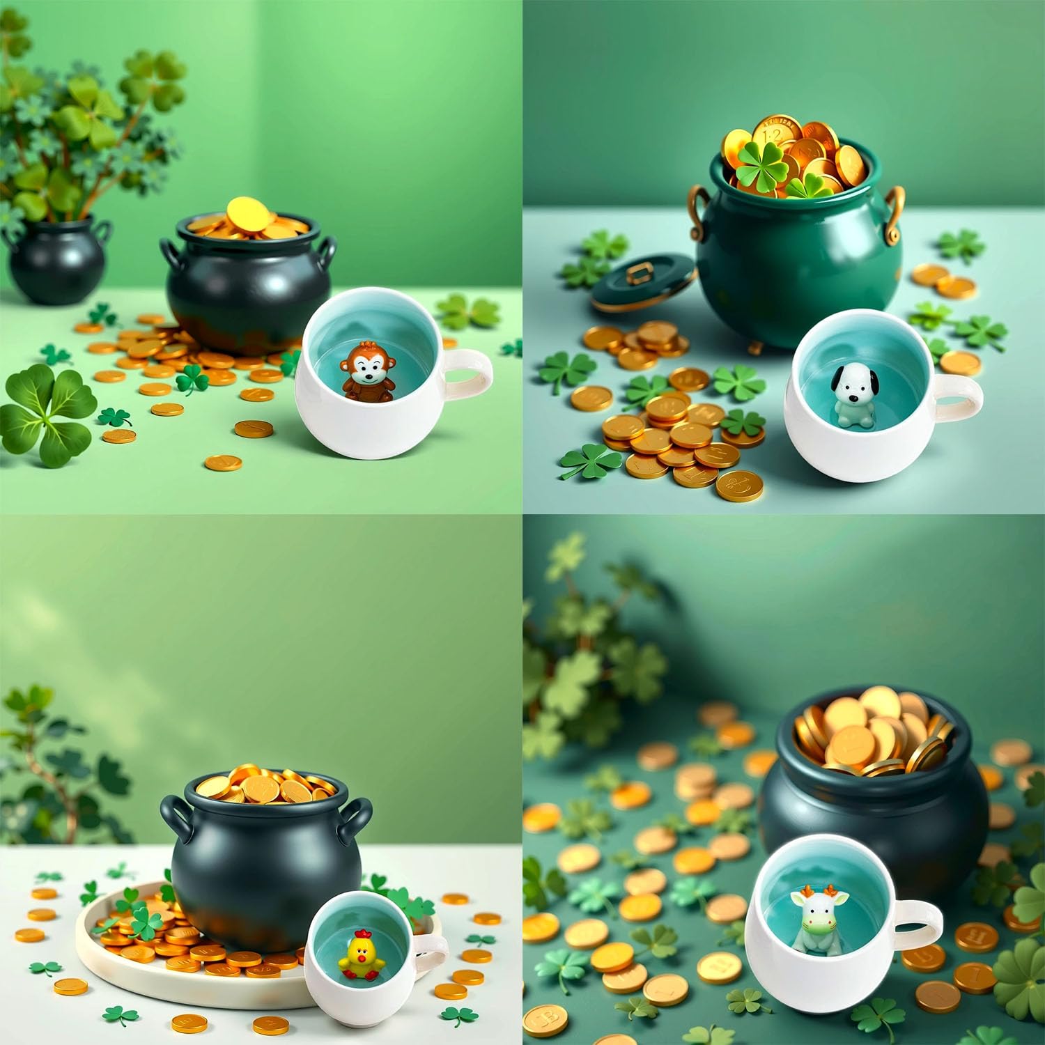 Biigming Tazza Cavallo Tazza Animal 3D in Ceramica 350ml Tazzine da caffè Mug con Figurine Animati Regalo per Natale, Compleanno, Amici, Familiari o Bambini(Cavallo)