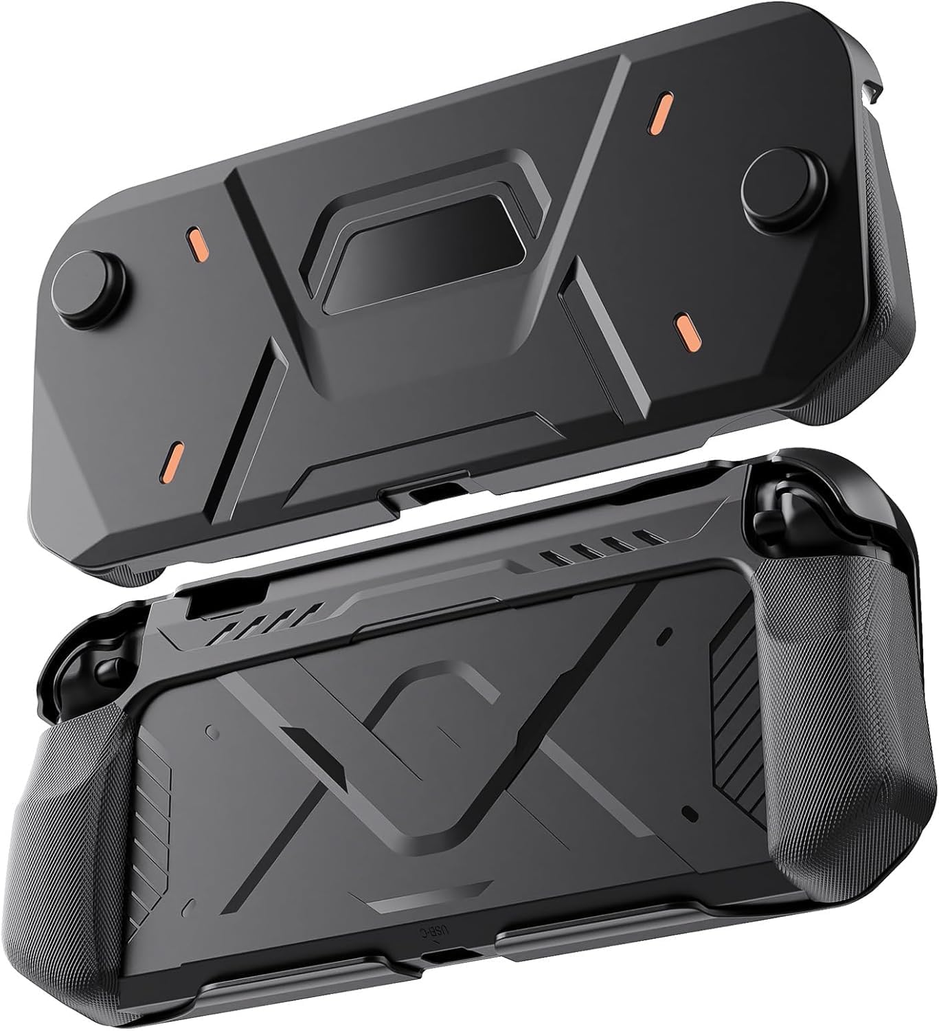 FIWWAT Protective Case for Nintendo Switch 2 2025, PC Front Cover +TPU Soft Cover, 360° Protection Shell Cover Switch 2, Anti-Scratch, Ergonomic Grip Design, Easy to Install - Black