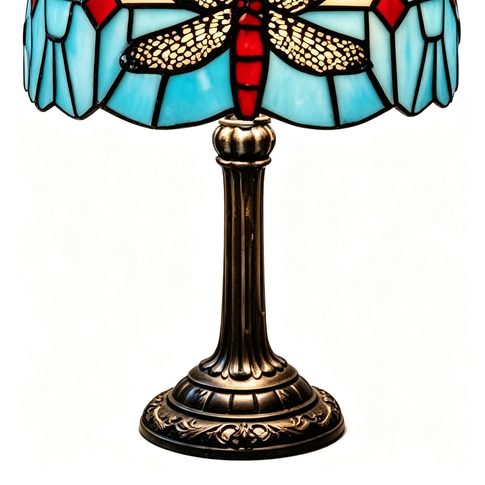 Lampada da tavolo, luce vintage per comodino con animali macchiati | Lampada da soggiorno per appartamento, soggiorno, camera da letto, cameretta dei bambini, studio, scrivania, comodino, tavolo
