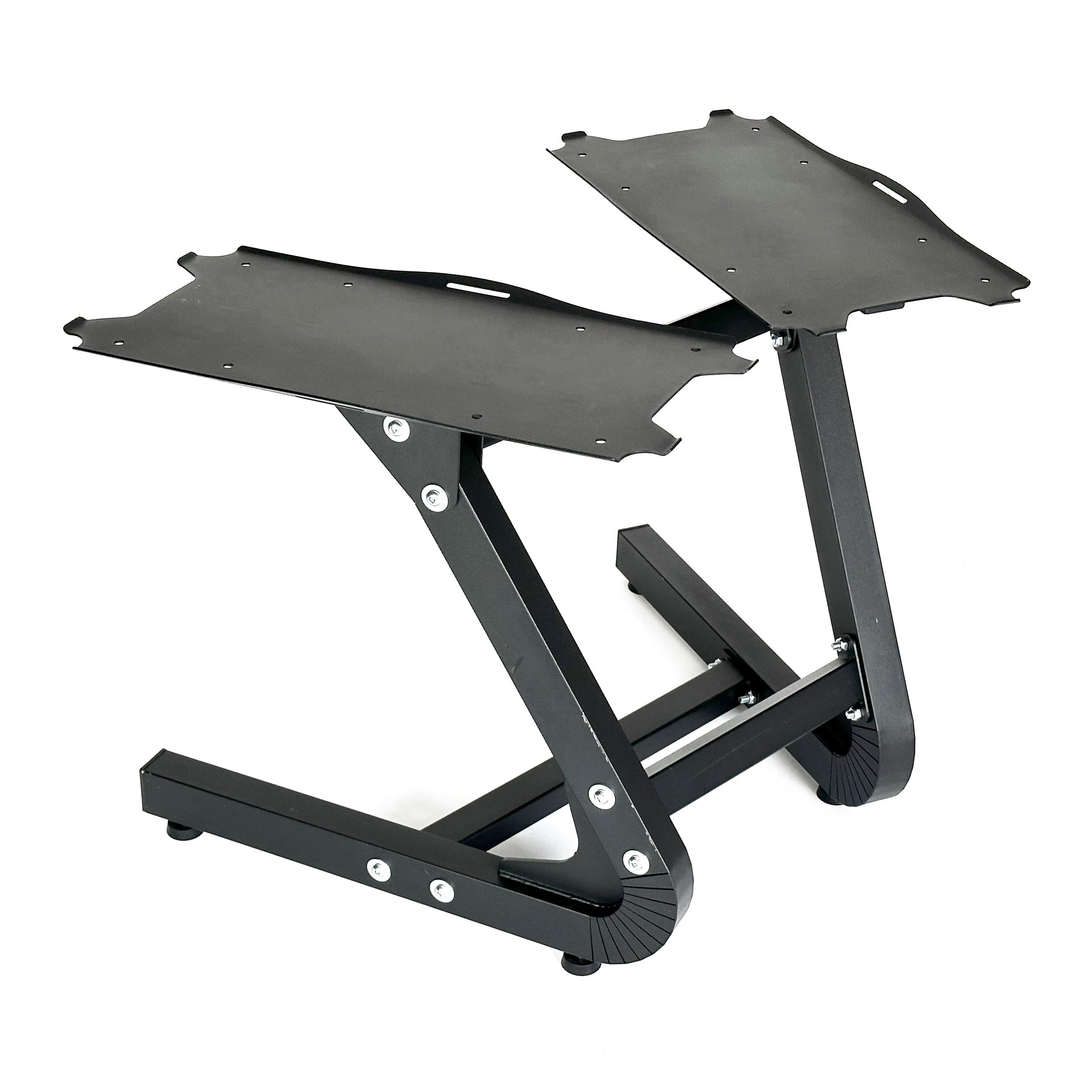 BRAINGAIN Rack de Rangement – Support pour Haltères Réglables (Compatible avec les haltères BRAINGAIN 20kg, 23,5kg, 32kg, 32,5kg, 41,5kg) Noir/Chromé