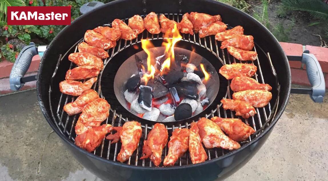 Whirlpool para BBQ acero inoxidable para Weber Kettle miniatura 7