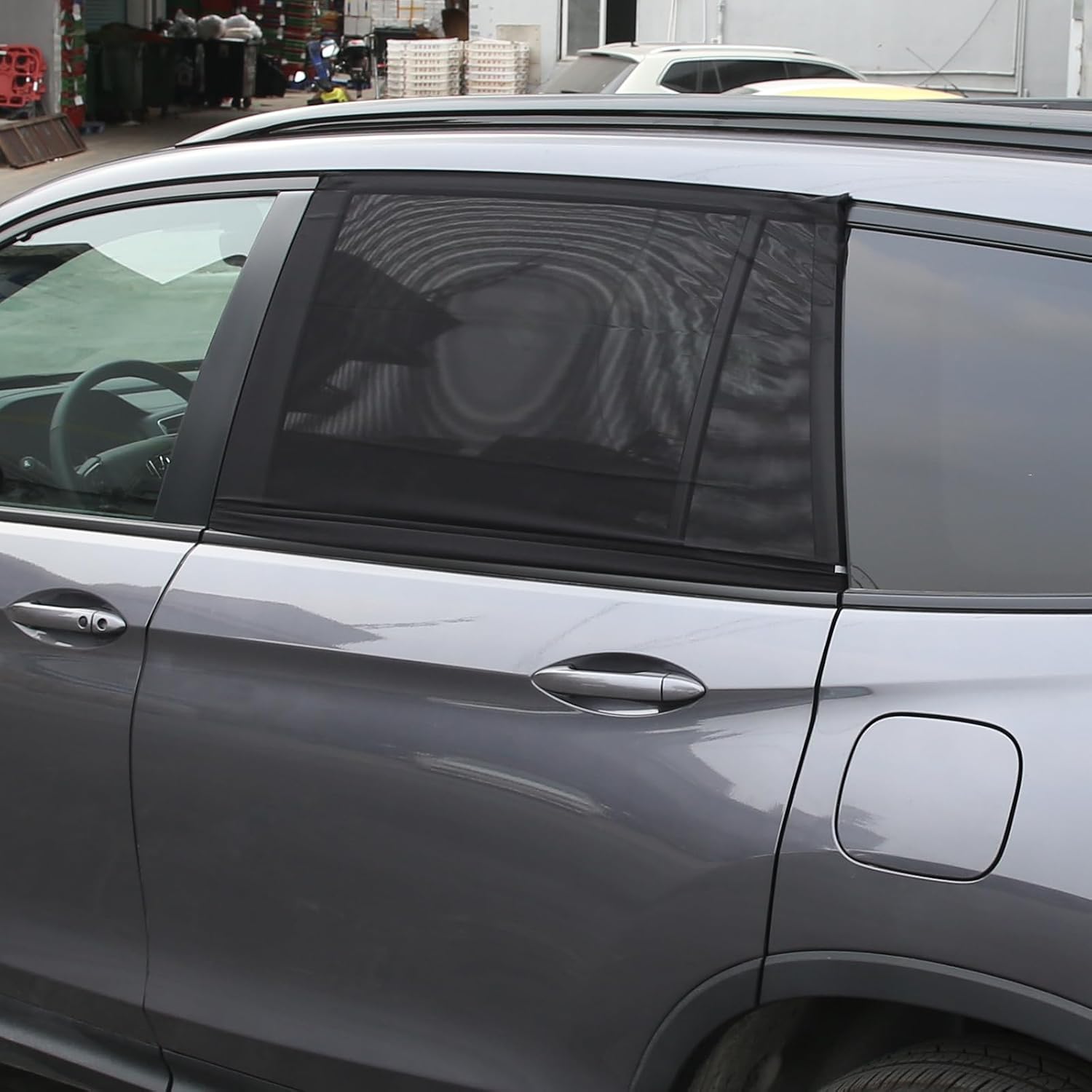 Side Window Sun Shade for Honda Pilot 2016-2025/Ridgeline 2020-2025/Passport 2019-2025 Accessories Rear Door Window Screens Shade Breathable Mesh Anti-Insect Net Privacy Protector Block UV Rays/Glare