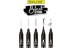 Premium Black Lettering Set: The Ultimate Tool for Artists, Calligraphers, and Note-Takers