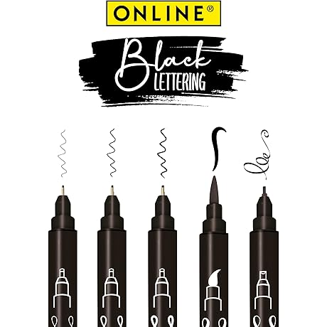 Premium Black Lettering Set: The Ultimate Tool for Artists, Calligraphers, and Note-Takers