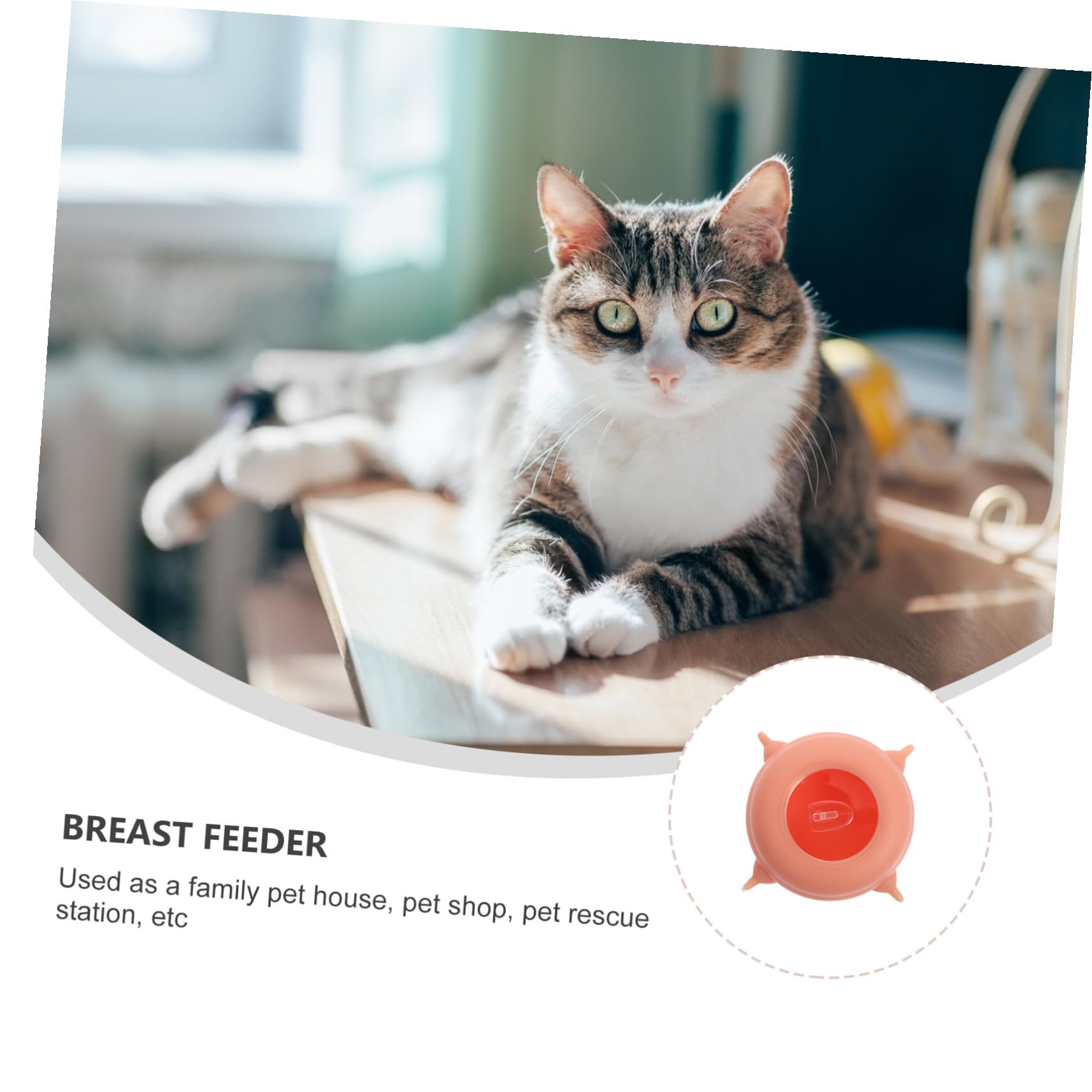 Mangiatoia in Silicone Rosa per Cuccioli, Pet Training Toy | Strumento per Alimentazione dei Piccoli Animali, Leggero, per Gattini e Cagnolini, Accessorio da Nutrizione