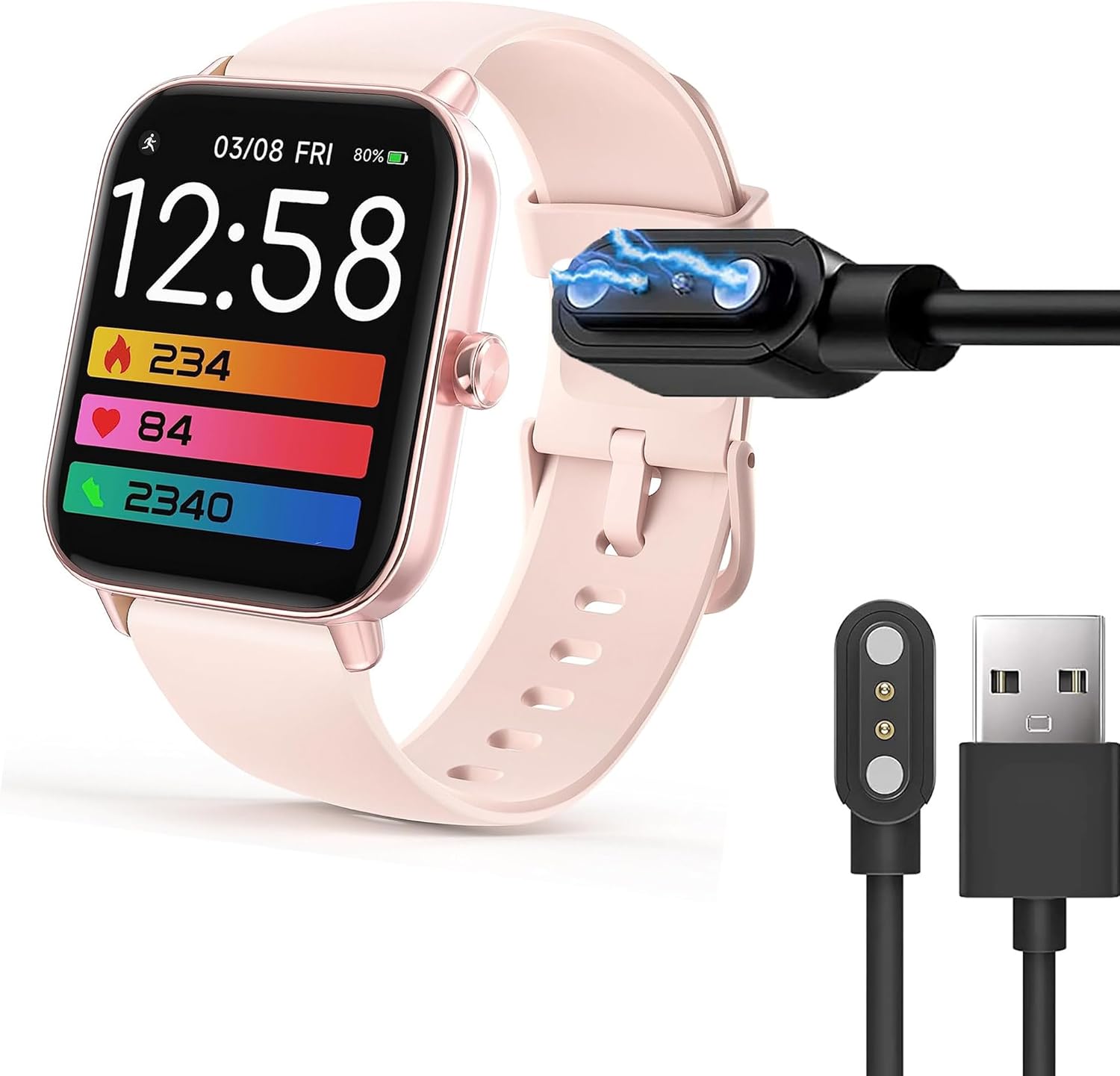 Compatible with MILOUZ Smart Watch Charger, USB