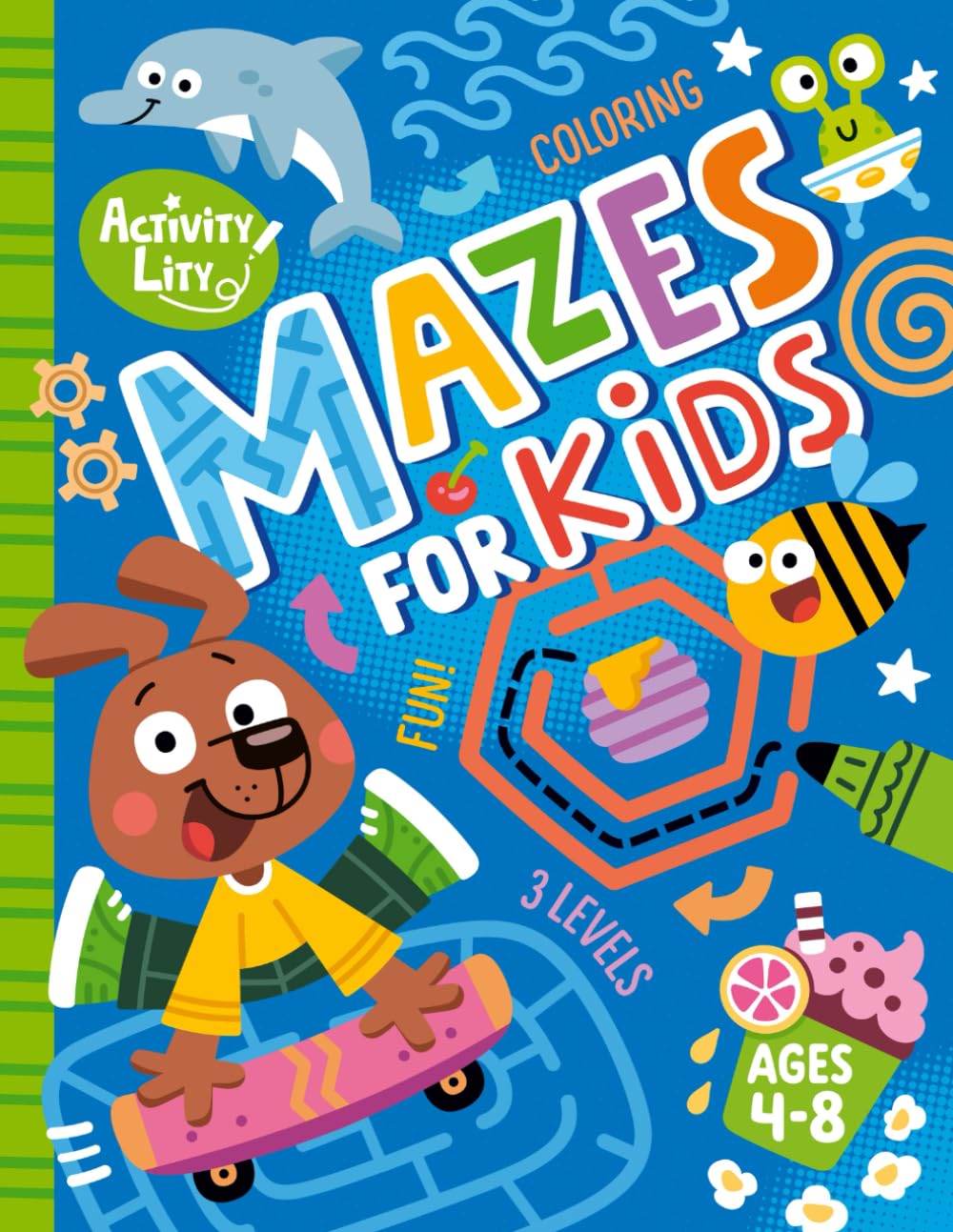 Mazes for Kids Ages 4-8: A Fun and Educational Activity Book with 100 Puzzles to Build Logic, Focus, and Confidence