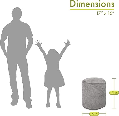 Miniatura 2 de Majestic Home Goods Vintage Villa - Puf otomano para interiores, 16 pulgadas de largo x 16 pulgadas de ancho x 17 pulgadas de alto