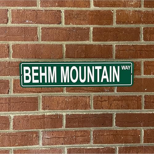 Vista 377 de Ohio Mountains Pick Your Mountain Compatible/repuesto para Ballards Hill United States Mountain Aluminio Metal Tin Street Sign Style decoración