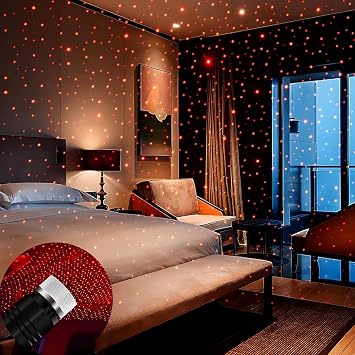 Clokify USB Star Projector Night Light, Car Roof Lights, Portable Adjustable Romantic Interior Car Lights, Portable USB Night Light Decorations for Car, Ceiling, Bedroom