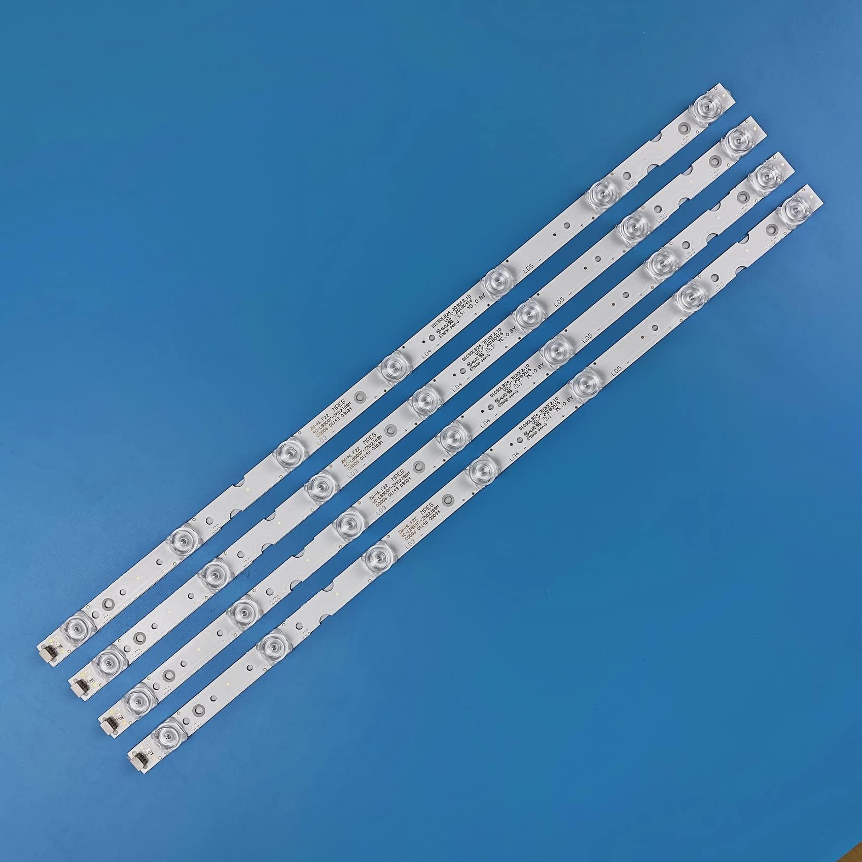 4PCS Led Backlight Strips for TCL 50'' TV GIC50LB24_3030F2.1D 50D6 50S425 50S423 50S421 50UD6306 50UD6406 4C-LB5007-YH02J 4C-LB5007-ZM03J